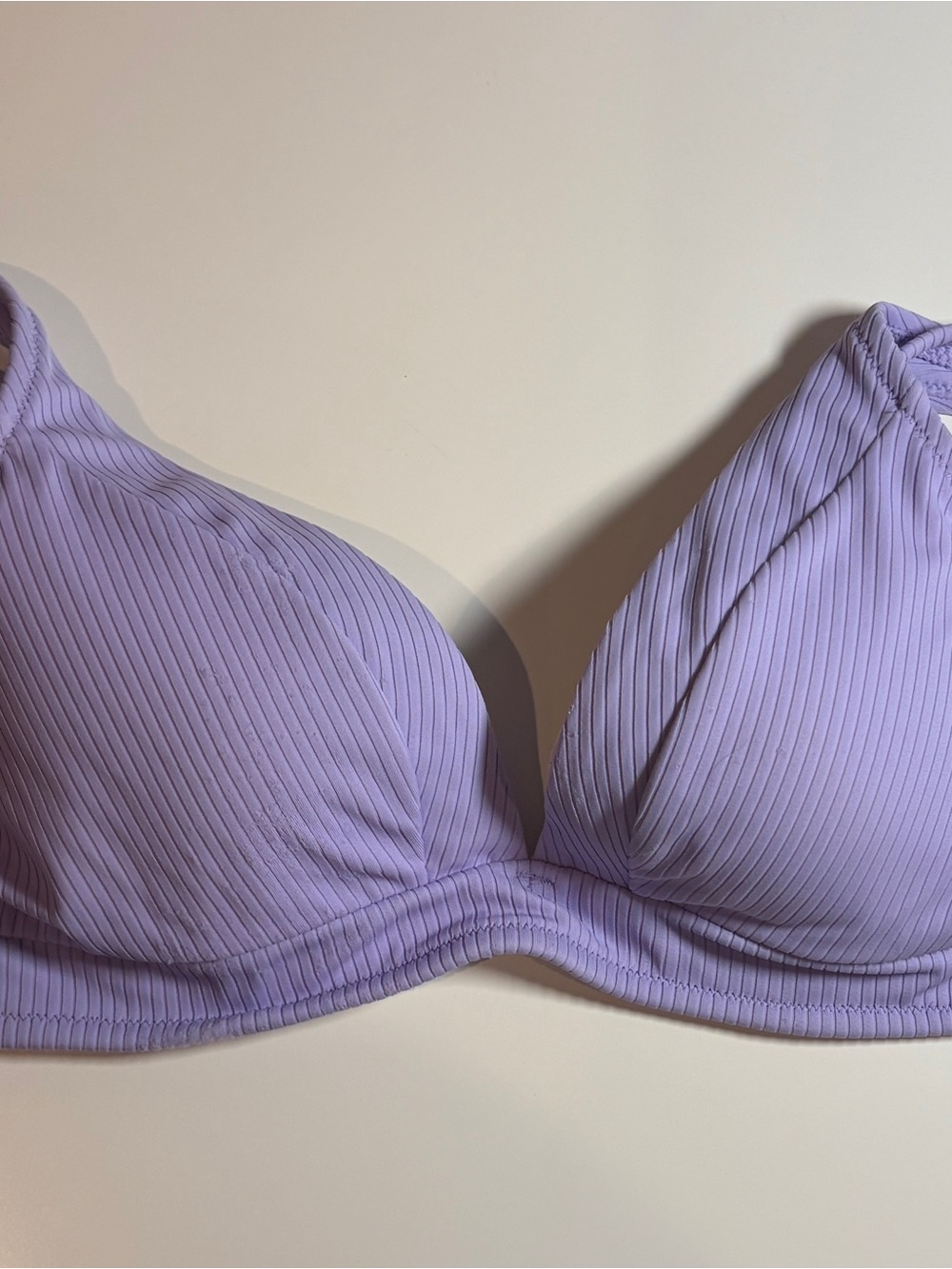 Target Lavender Ribbed Bikini Top